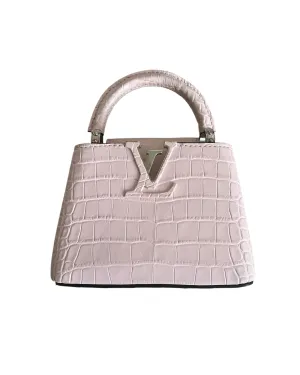 Louis Vuitton Nano Matte Crocodile Cupacines - light Pink