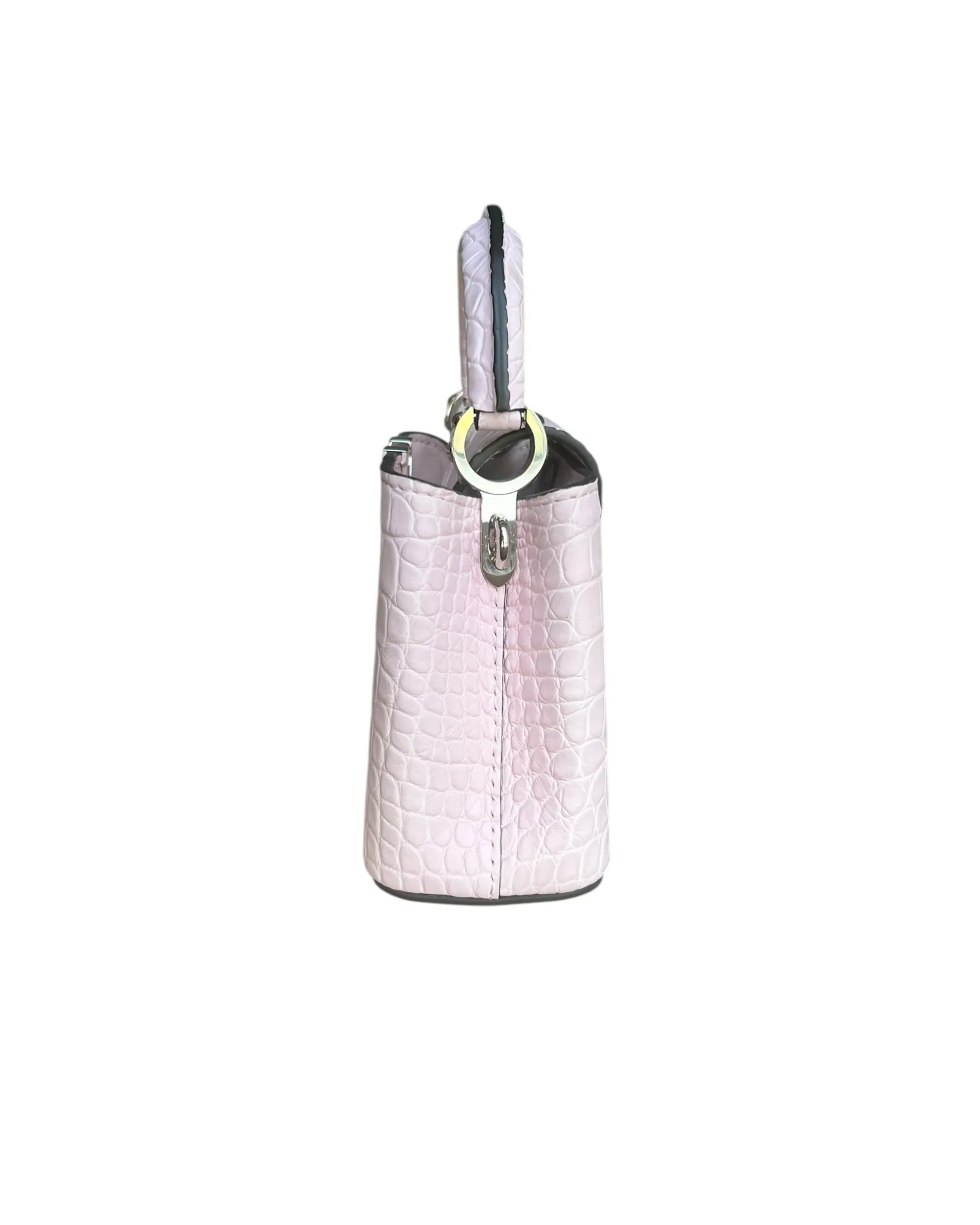 Louis Vuitton Nano Matte Crocodile Cupacines - light Pink