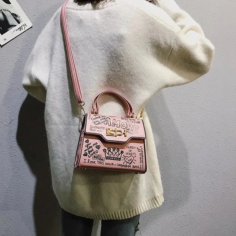 Lucia – Audrey Mini Graffiti Bag For Women