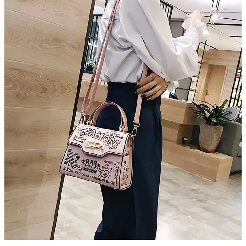 Lucia – Audrey Mini Graffiti Bag For Women