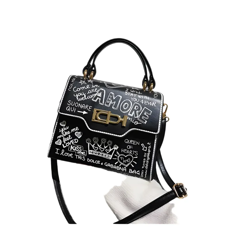 Lucia – Audrey Mini Graffiti Bag For Women