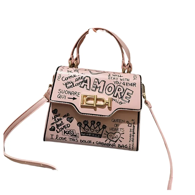 Lucia – Audrey Mini Graffiti Bag For Women