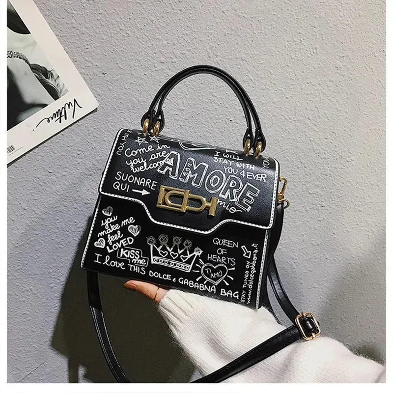 Lucia – Audrey Mini Graffiti Bag For Women