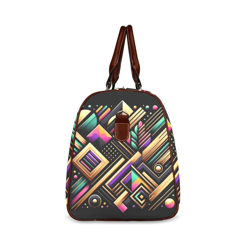 Luxe Prism Geometric Waterproof Duffel Bag