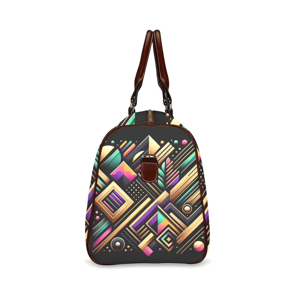 Luxe Prism Geometric Waterproof Duffel Bag
