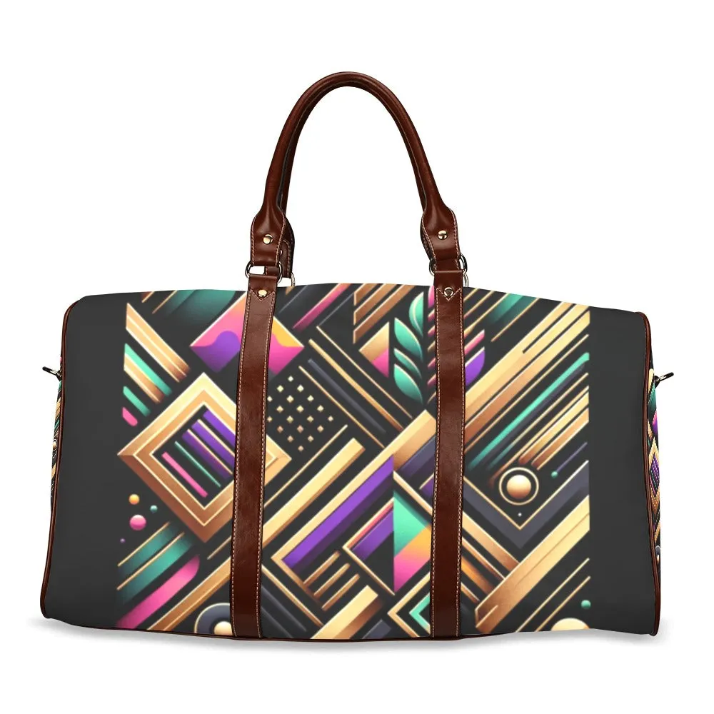 Luxe Prism Geometric Waterproof Duffel Bag