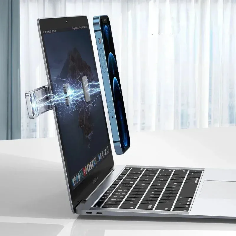 Magnetic Phone Holder – Laptop Side Mount Stand