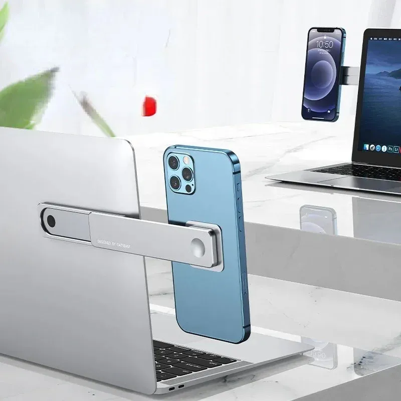 Magnetic Phone Holder – Laptop Side Mount Stand