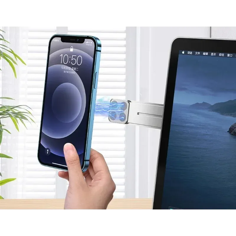 Magnetic Phone Holder – Laptop Side Mount Stand