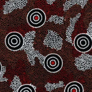 M&S Textiles - Amicitia Black by A.M. Napanangka