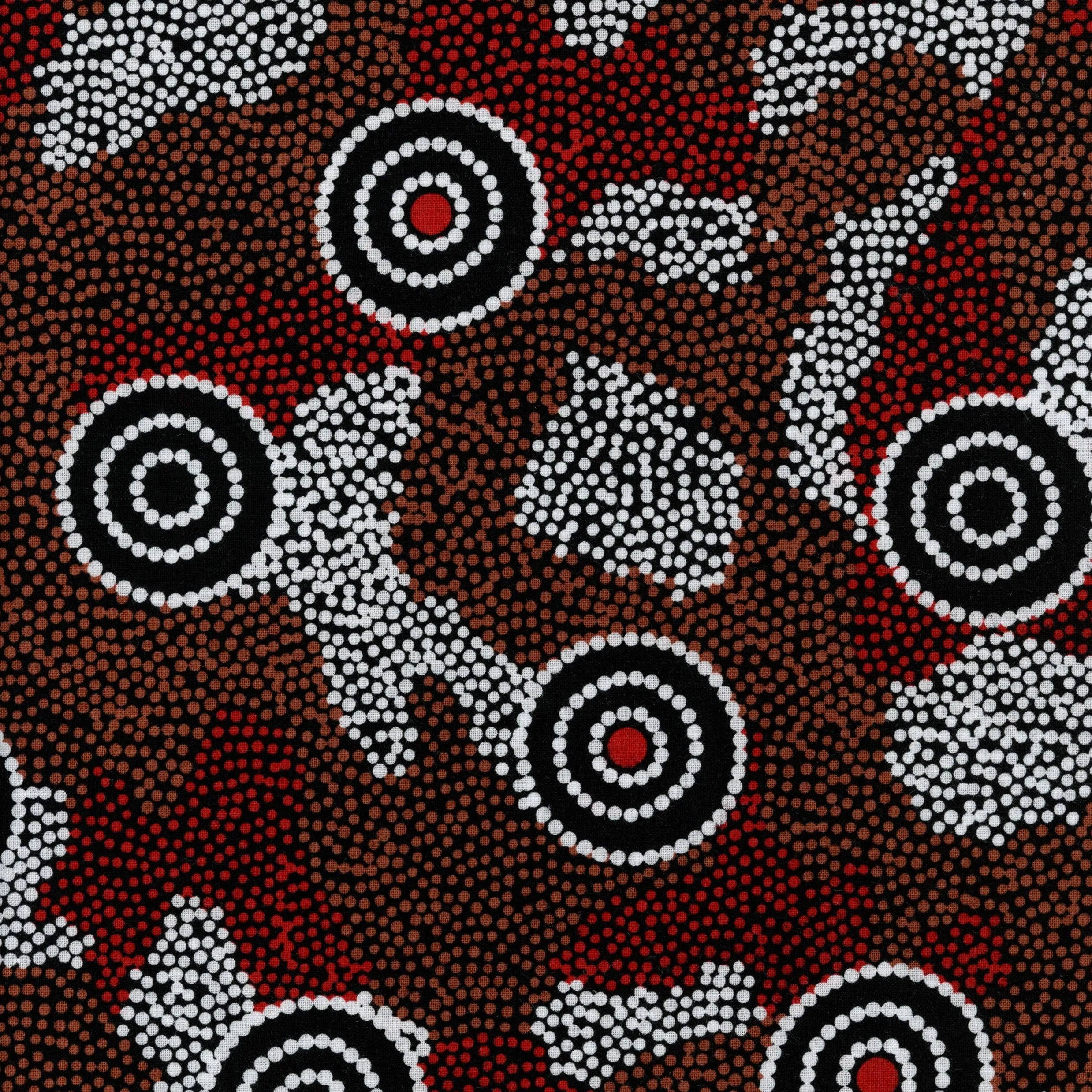 M&S Textiles - Amicitia Black by A.M. Napanangka