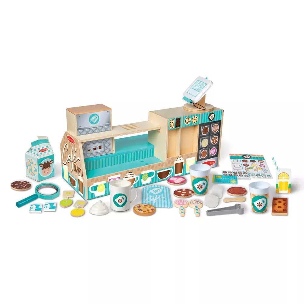 Melissa & Doug - Wooden Café Barista Coffee Shop
