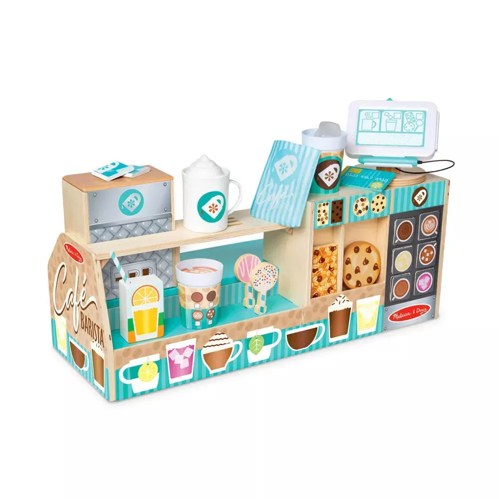 Melissa & Doug - Wooden Café Barista Coffee Shop