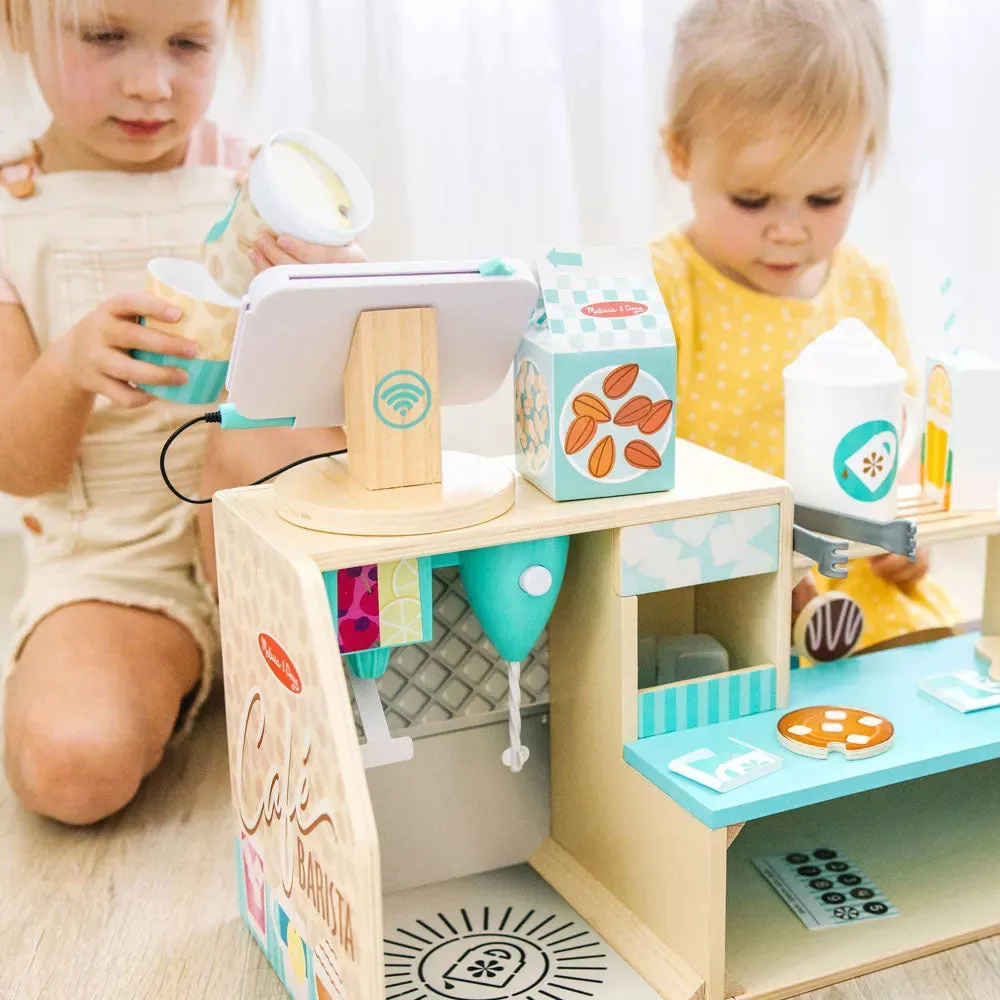 Melissa & Doug - Wooden Café Barista Coffee Shop