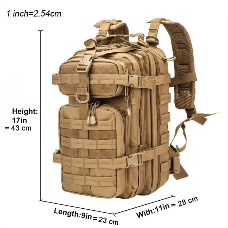 Men army military tactical backpack 1000d polyester 30l 3p softback outdoor waterproof rucksack