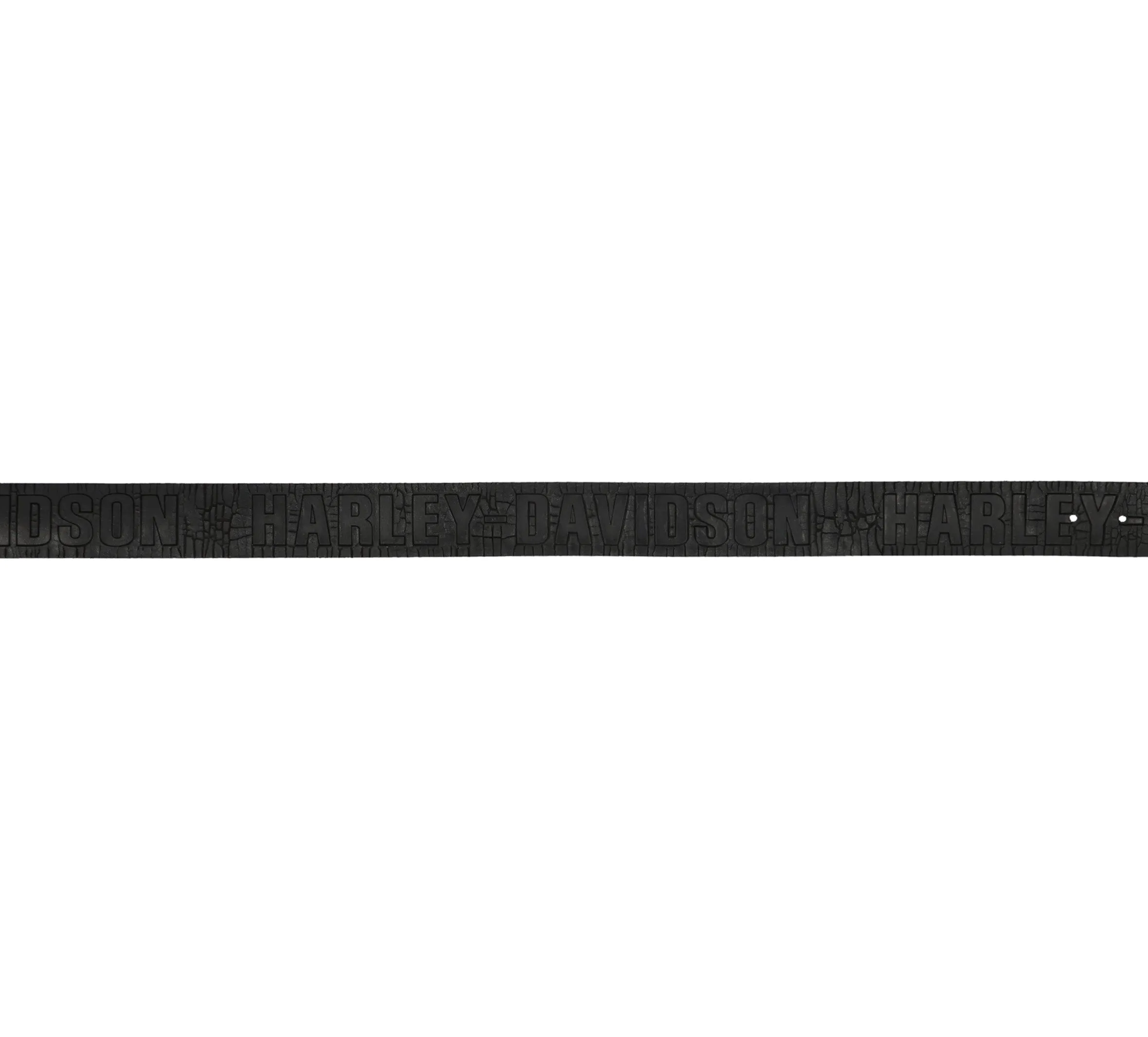 Mens Cracked Earth Raised Harley-Davidson Belt Black - Black