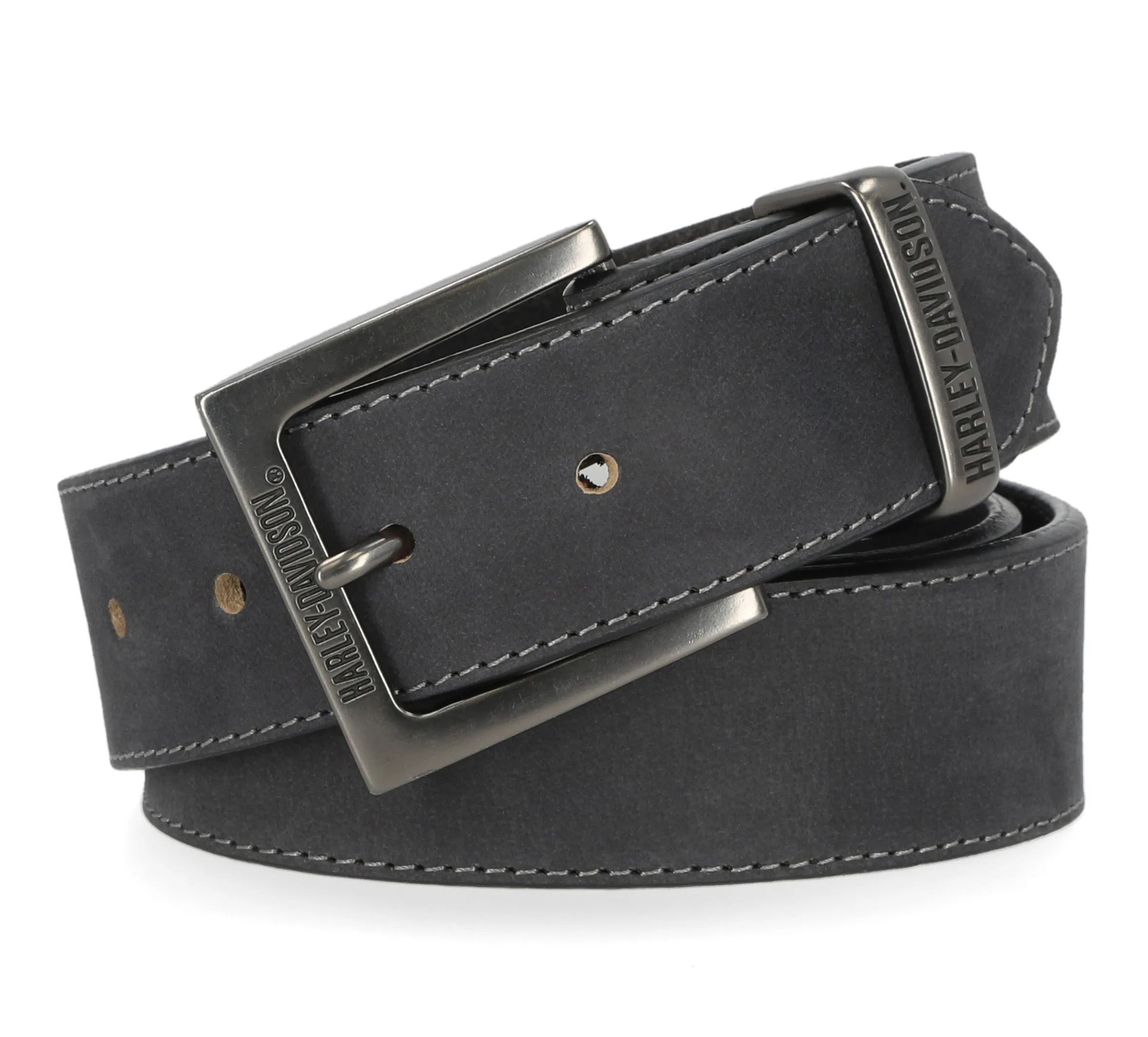 Men's Metal Keeper H-D Logo Belt - Black