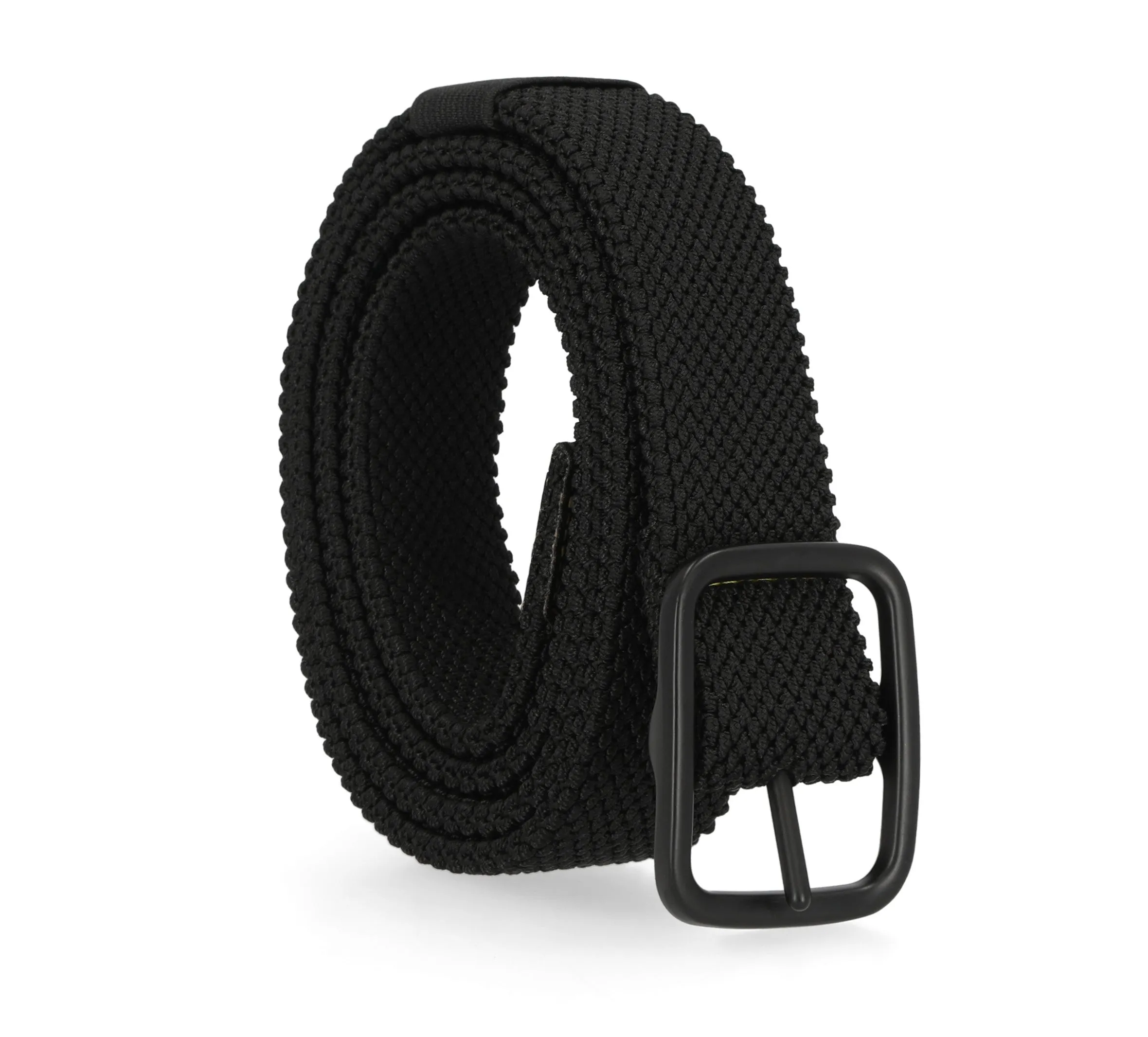 Mens Sport Flex Center Bar Buckle Belt - Black