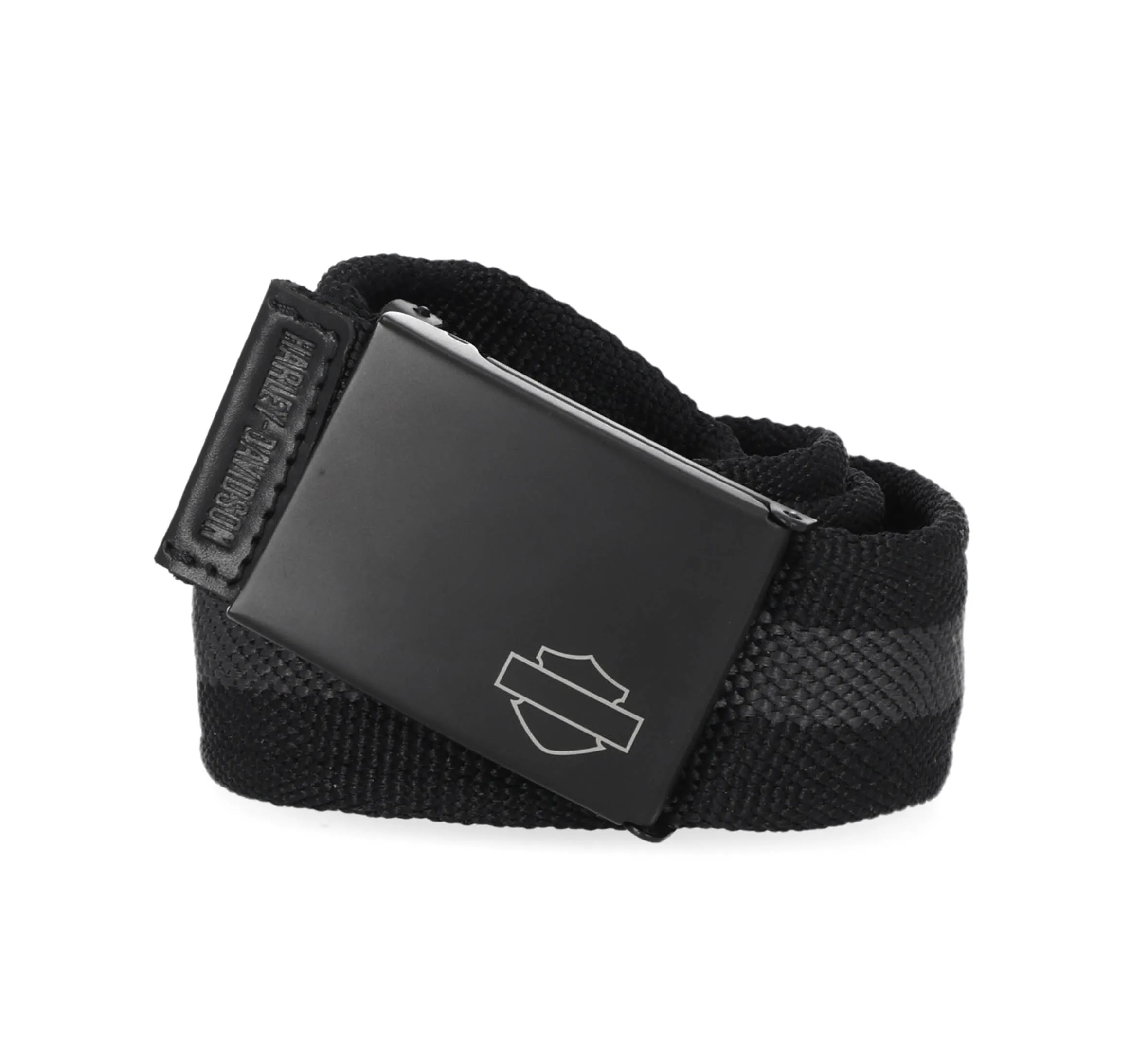 Men's Tactical Gunmetal Buckle Grey Belt - Black/Grey
