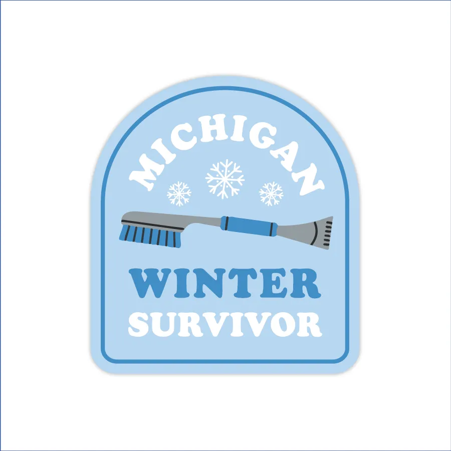 Michigan Winter Survivor Sticker