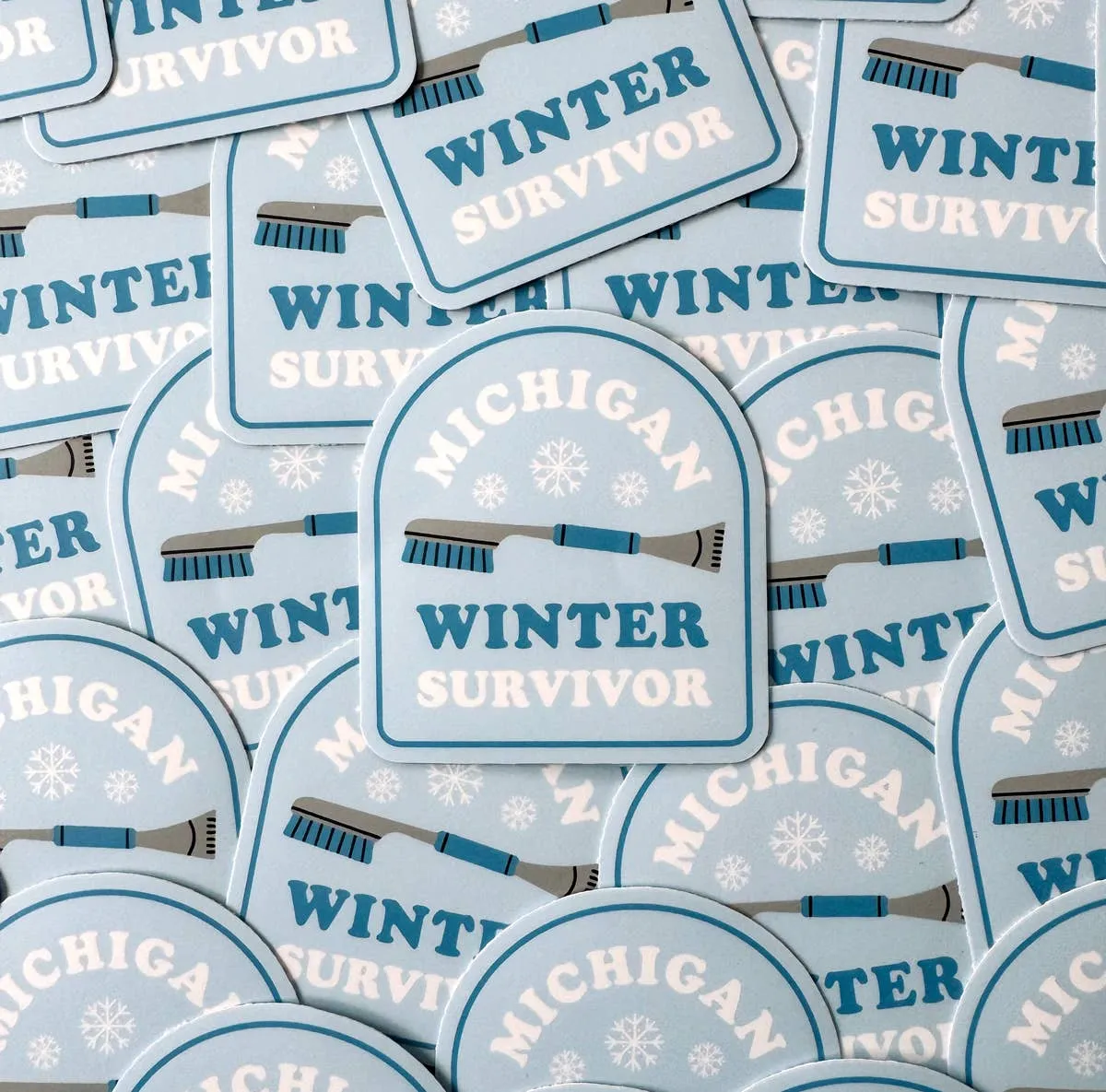 Michigan Winter Survivor Sticker