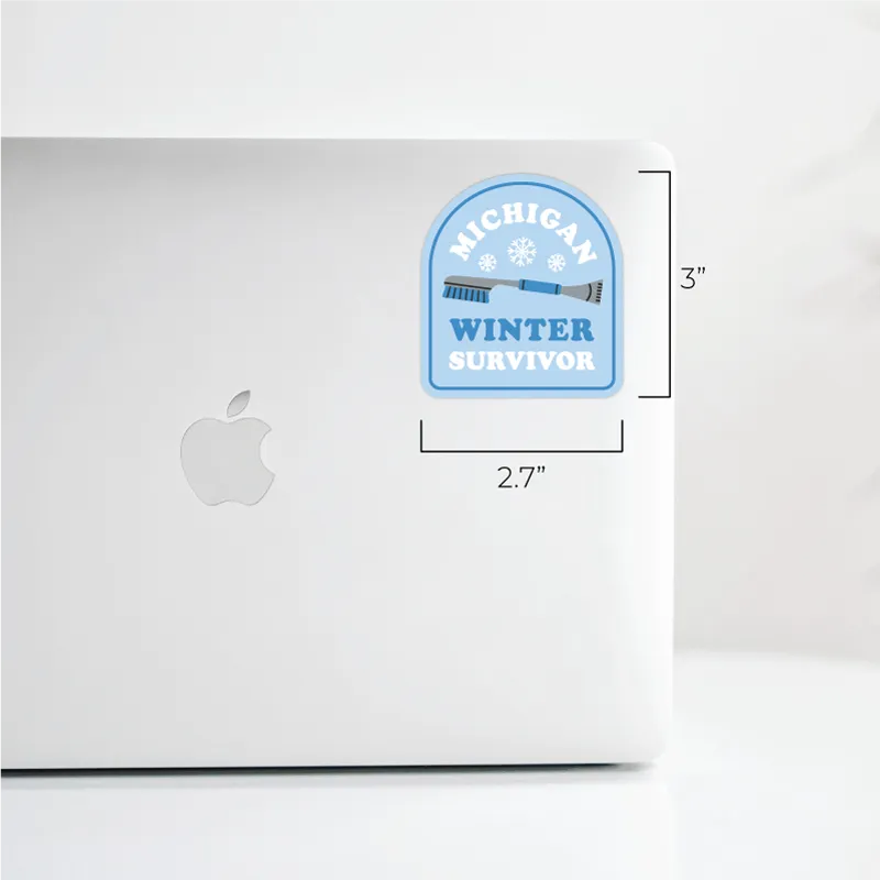 Michigan Winter Survivor Sticker