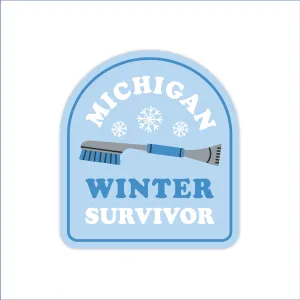 Michigan Winter Survivor Sticker