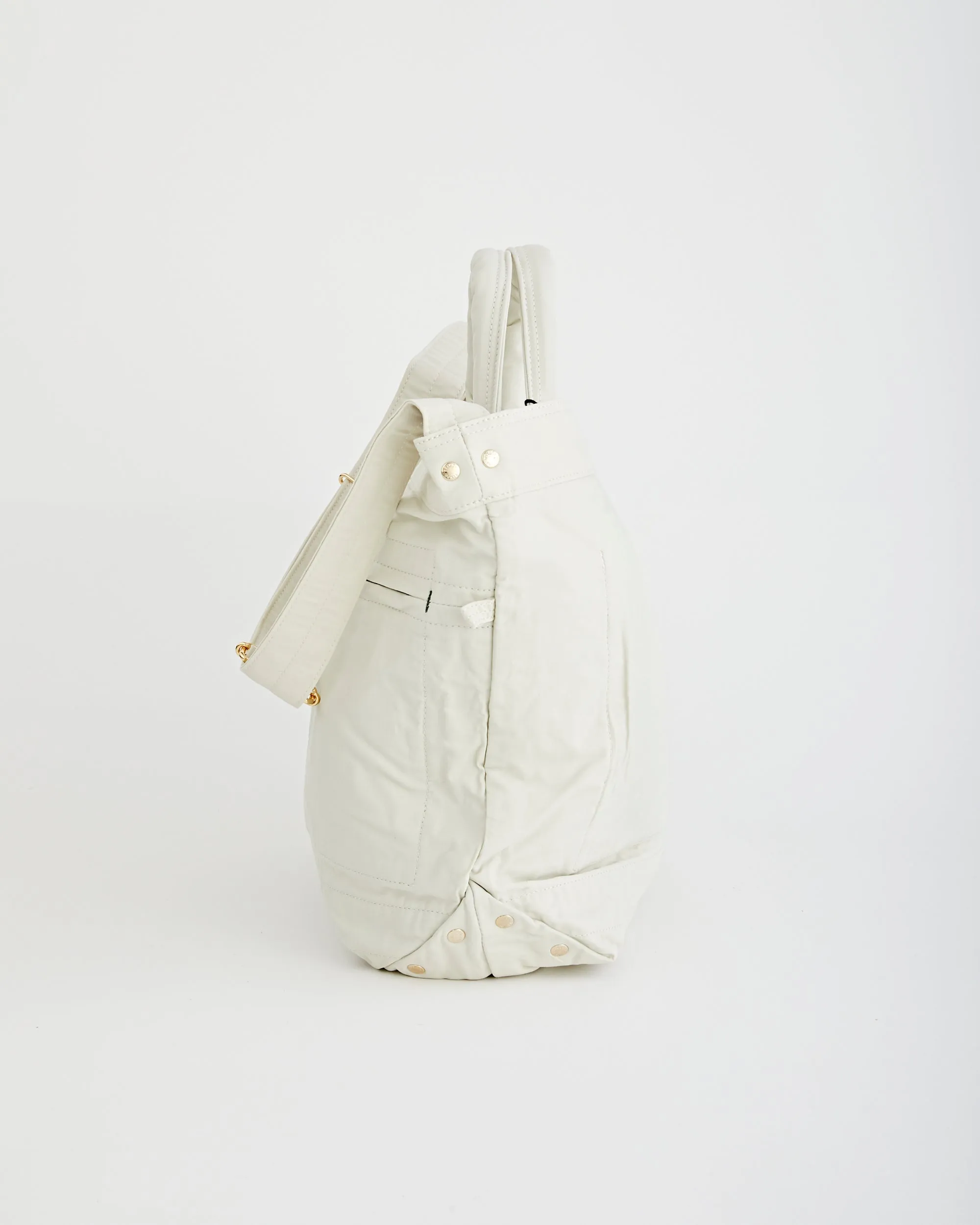 Mile 2Way Tote Bag (S) White