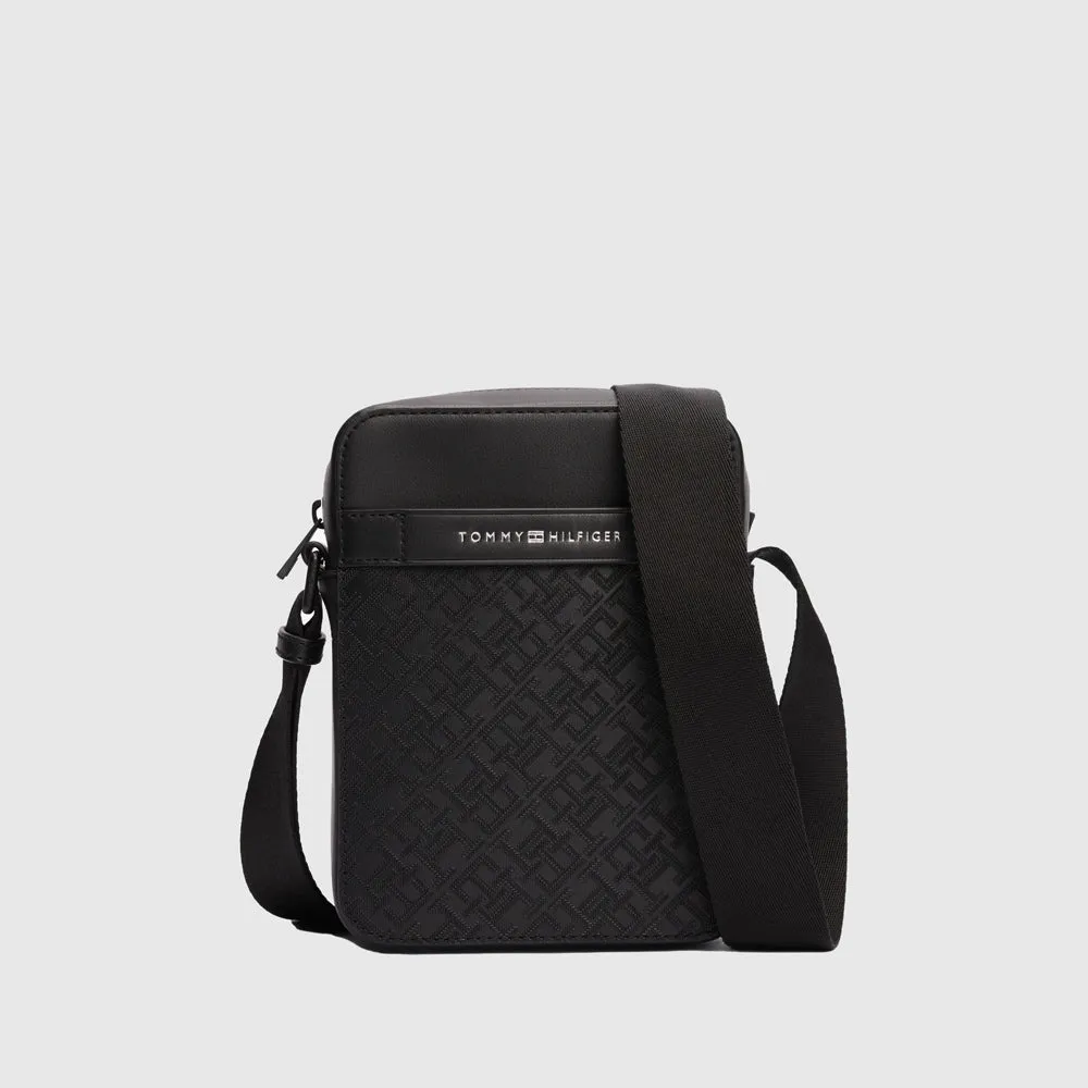 Monogram Mini Reporter Bag - Black