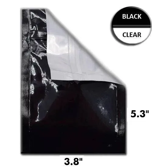 Mylar Bag Black/Clear Starter Kit - 5 Sizes - (500 Bags Per Size)