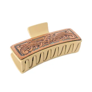 Myra Bags High Vista Hair Comb Clip In Dark Brown