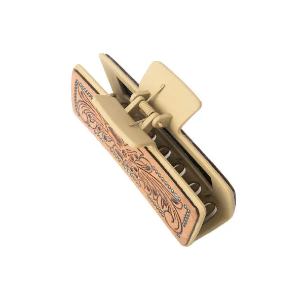 Myra Bags High Vista Hair Comb Clip In Dark Brown