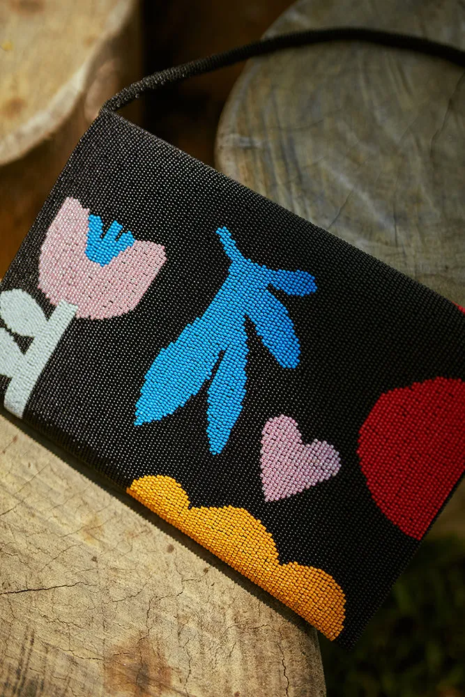 Myriam's Sky Beaded Clutch (Limited Edition)