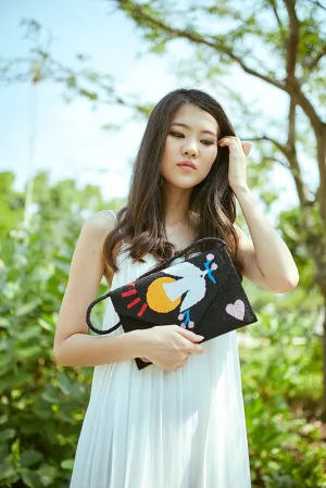Myriam's Sky Beaded Clutch (Limited Edition)