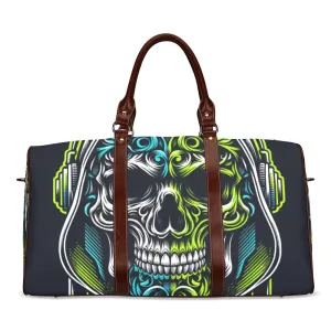 Neon Skull Waterproof Duffel Bag – Bold and Functional