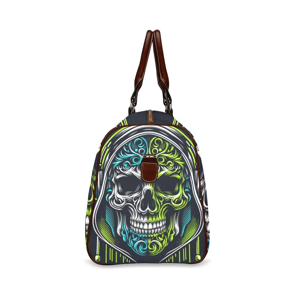 Neon Skull Waterproof Duffel Bag – Bold and Functional