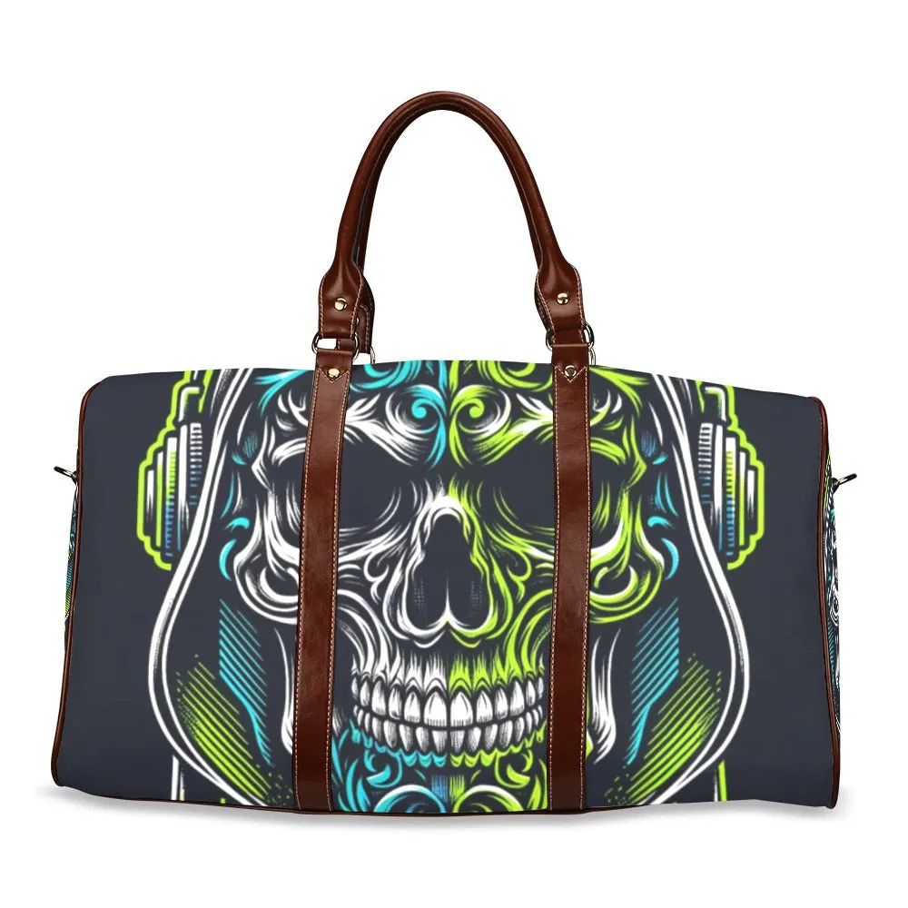 Neon Skull Waterproof Duffel Bag – Bold and Functional