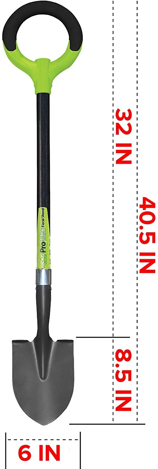 New Award Winning Radius Garden 25802 Pro-Lite Ergonomic Carbon Steel Floral Shovel, Green! Retails $56 
