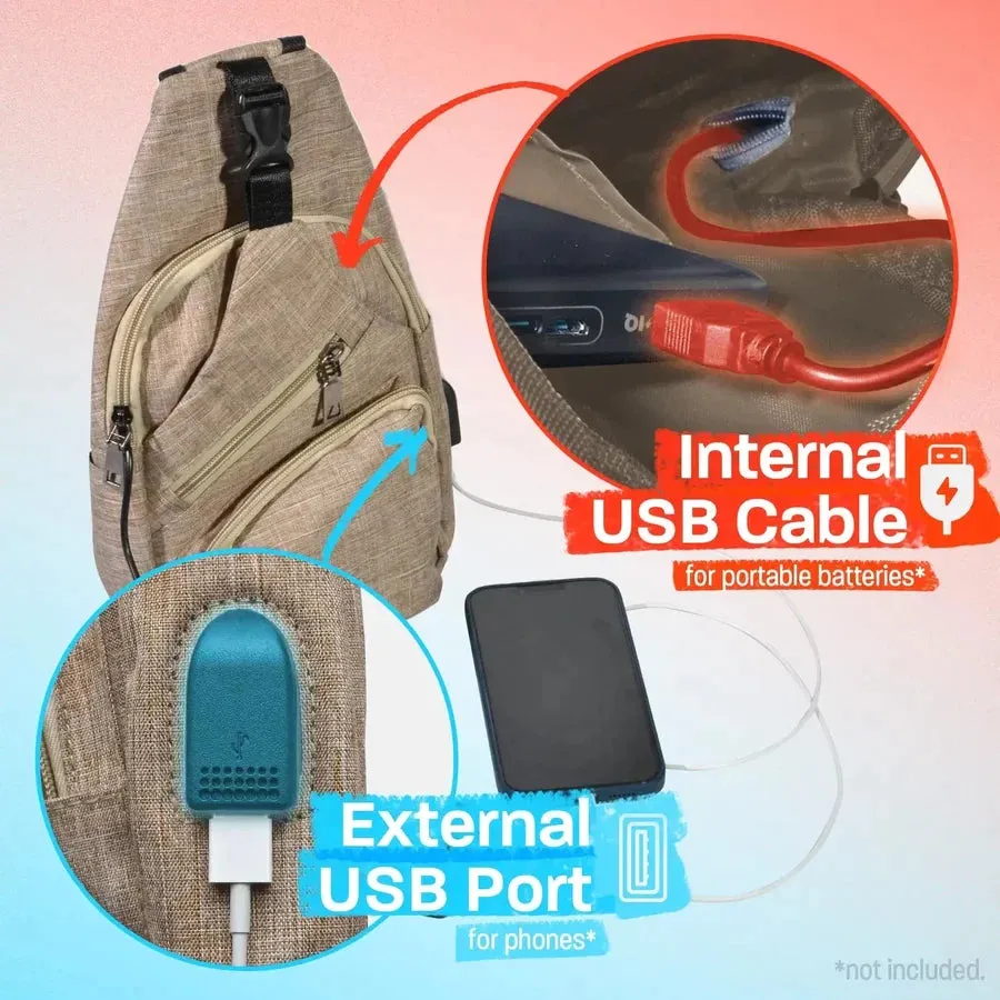 NuPouch Anti-Theft Daypack - Southwestern Aztec