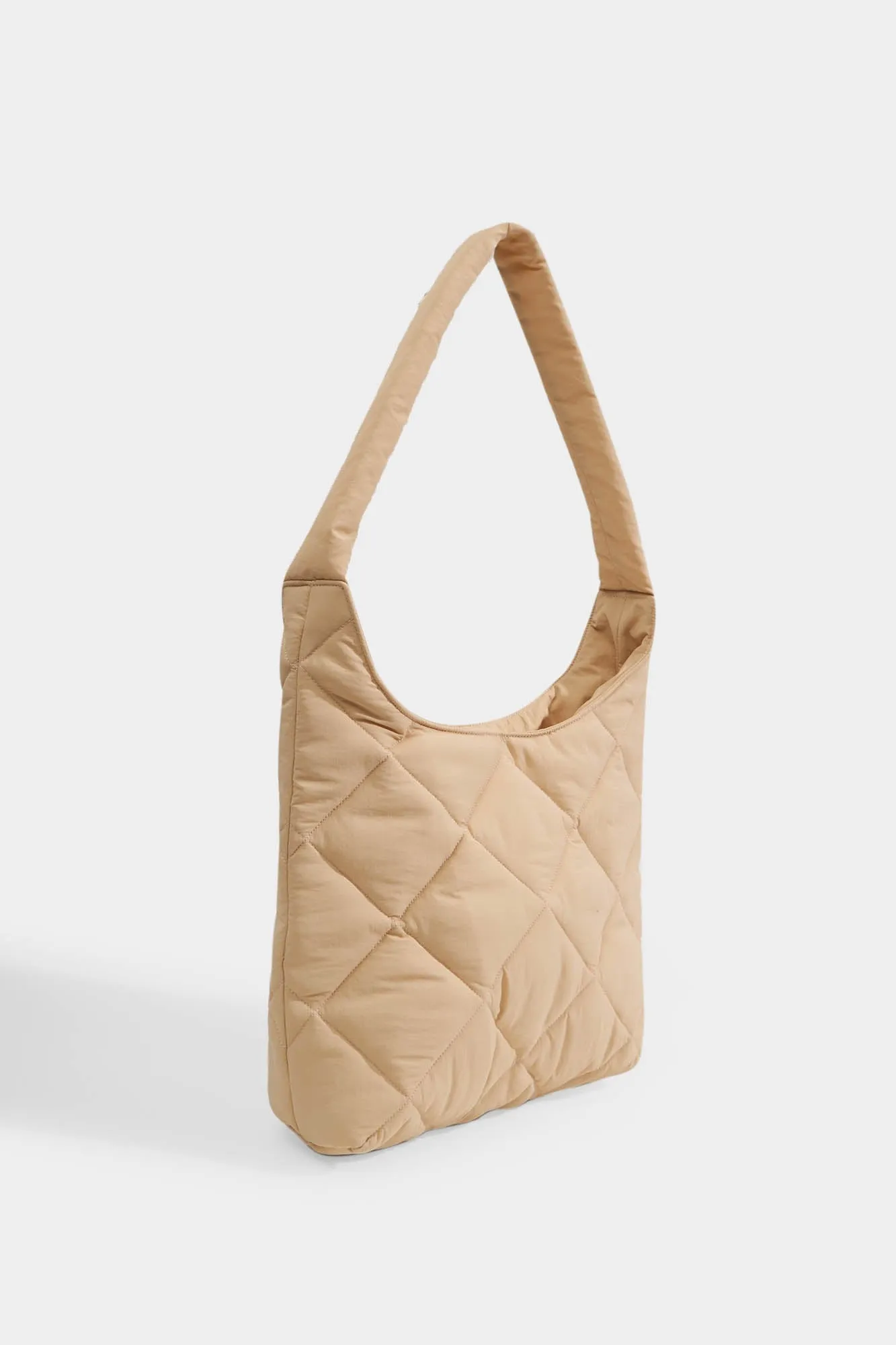 Nylon Quilted Shoulder Bag