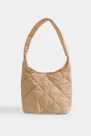 Nylon Quilted Shoulder Bag