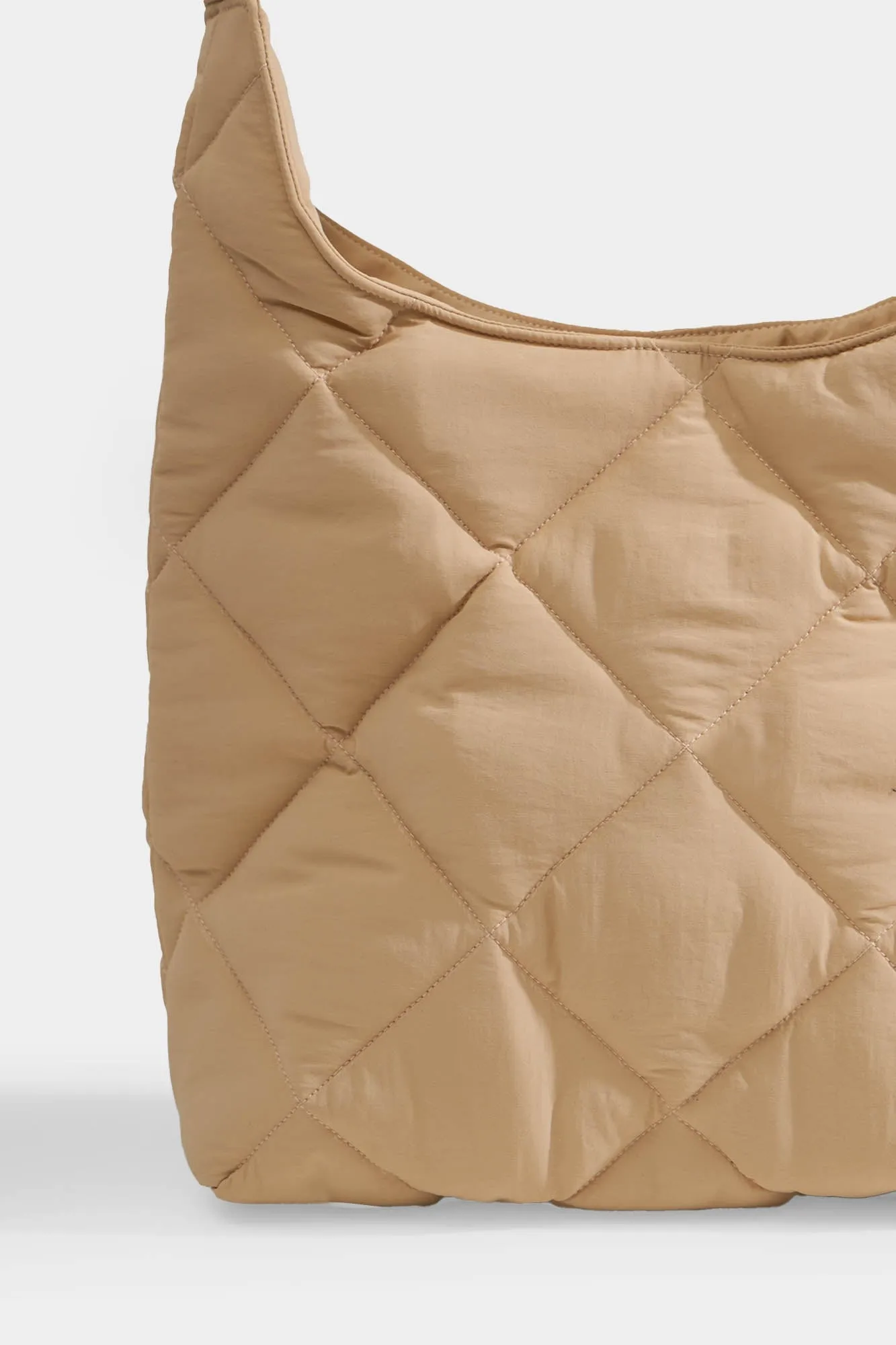Nylon Quilted Shoulder Bag