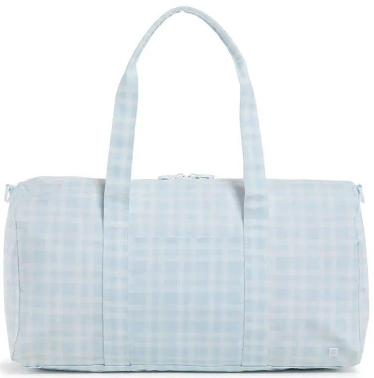 Pimlico Plaid Blue Weekender Duffel Bag
