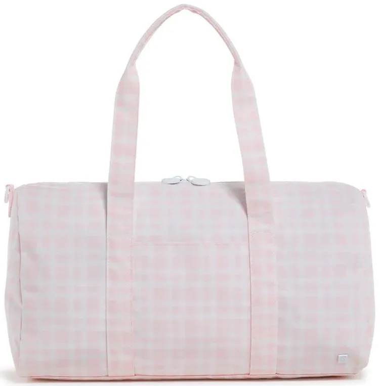 Pimlico Plaid Pink Weekender Duffel Bag