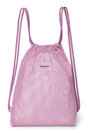 Pink Mesh Gym Bag