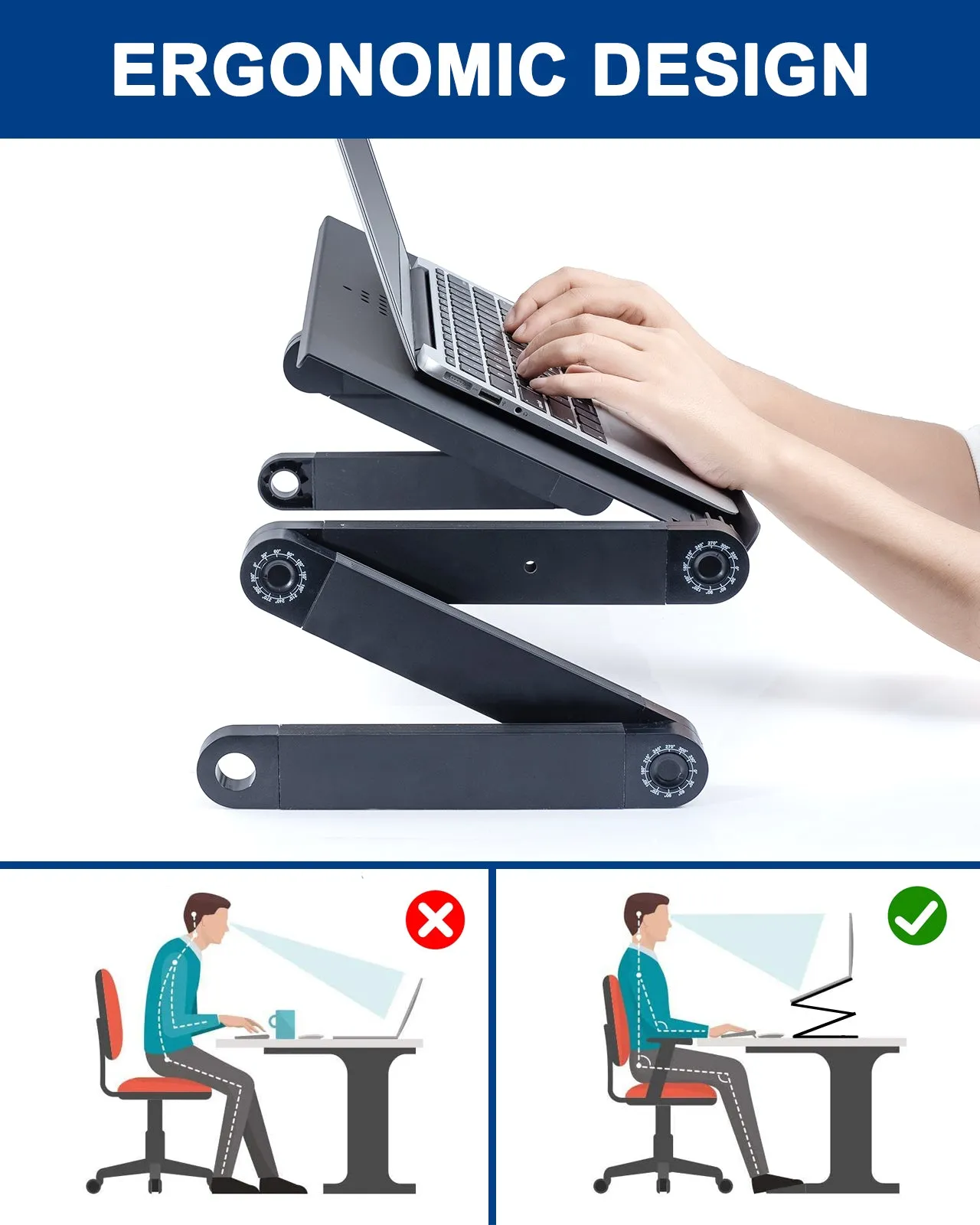 Portable Ergonomic Laptop Stand