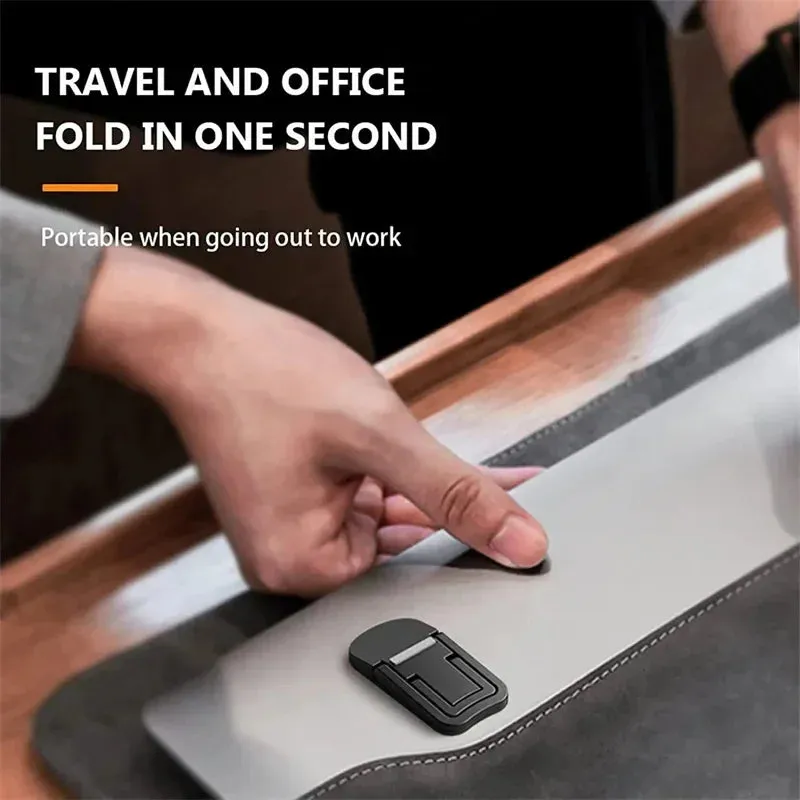 Portable Laptop Stand – Foldable Bracket with 2 Adjustable Angles Invisible Riser Stand