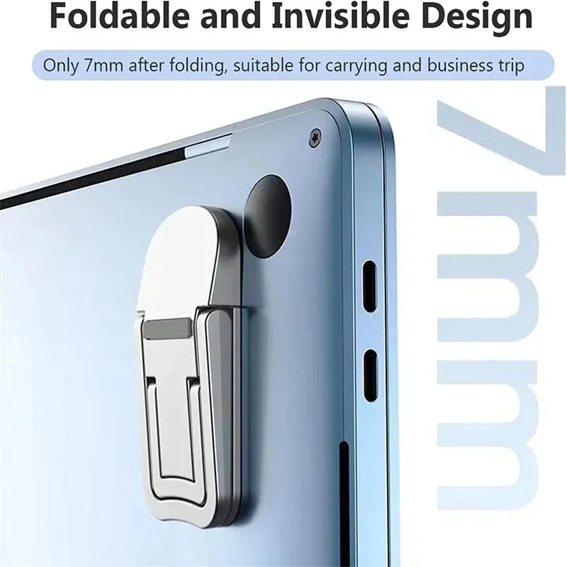 Portable Laptop Stand – Foldable Bracket with 2 Adjustable Angles Invisible Riser Stand