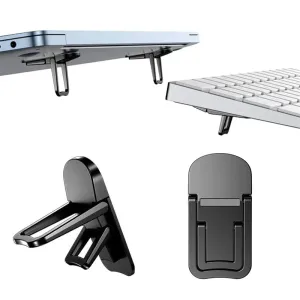 Portable Laptop Stand – Foldable Bracket with 2 Adjustable Angles Invisible Riser Stand