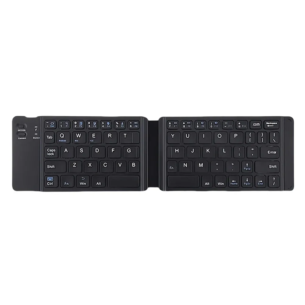 Portable Mini Three Folding Bluetooth Keyboard Wireless Foldable Keypad